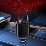 Carregador De Carro Byuvevsr Starlight Retrátil 4 Em 1 Com 2 Portas Usb