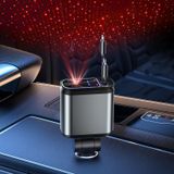 Carregador De Carro Byuvevsr Starlight Retrátil 4 Em 1 Com 2 Portas Usb