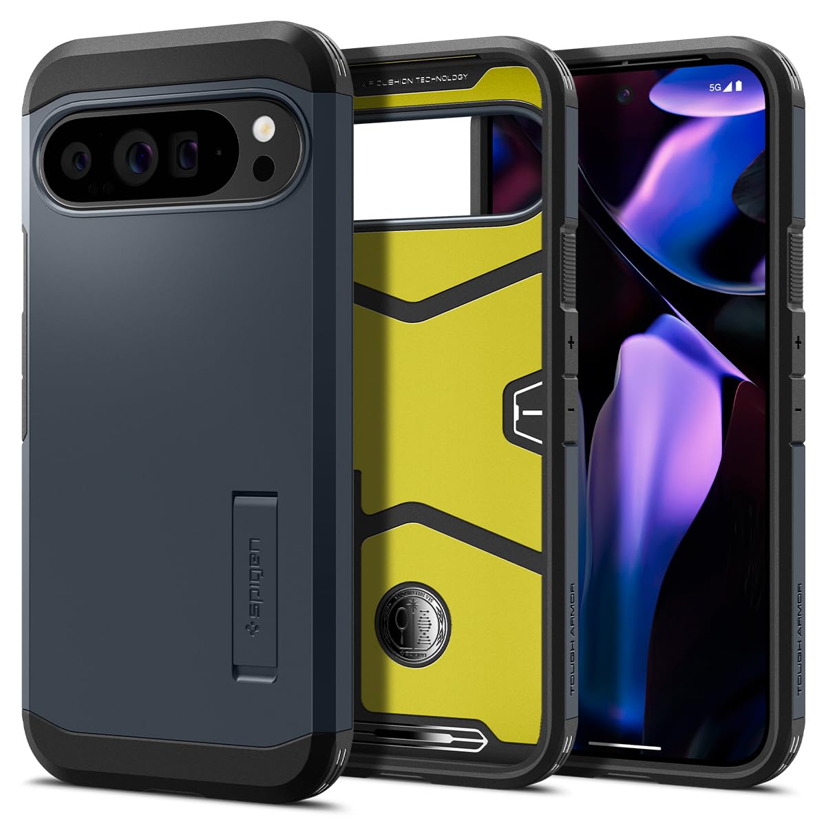 Capa Spigen Tough Armor Para Pixel 9 Pro Xl Com Suporte