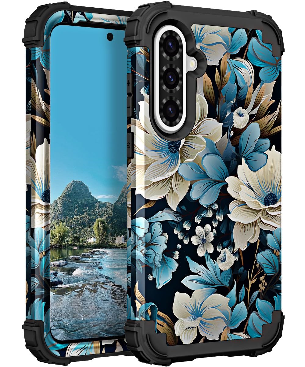 Capa Pixiu Com Padrão Floral Exclusivo Para Samsung Galaxy A36/a56