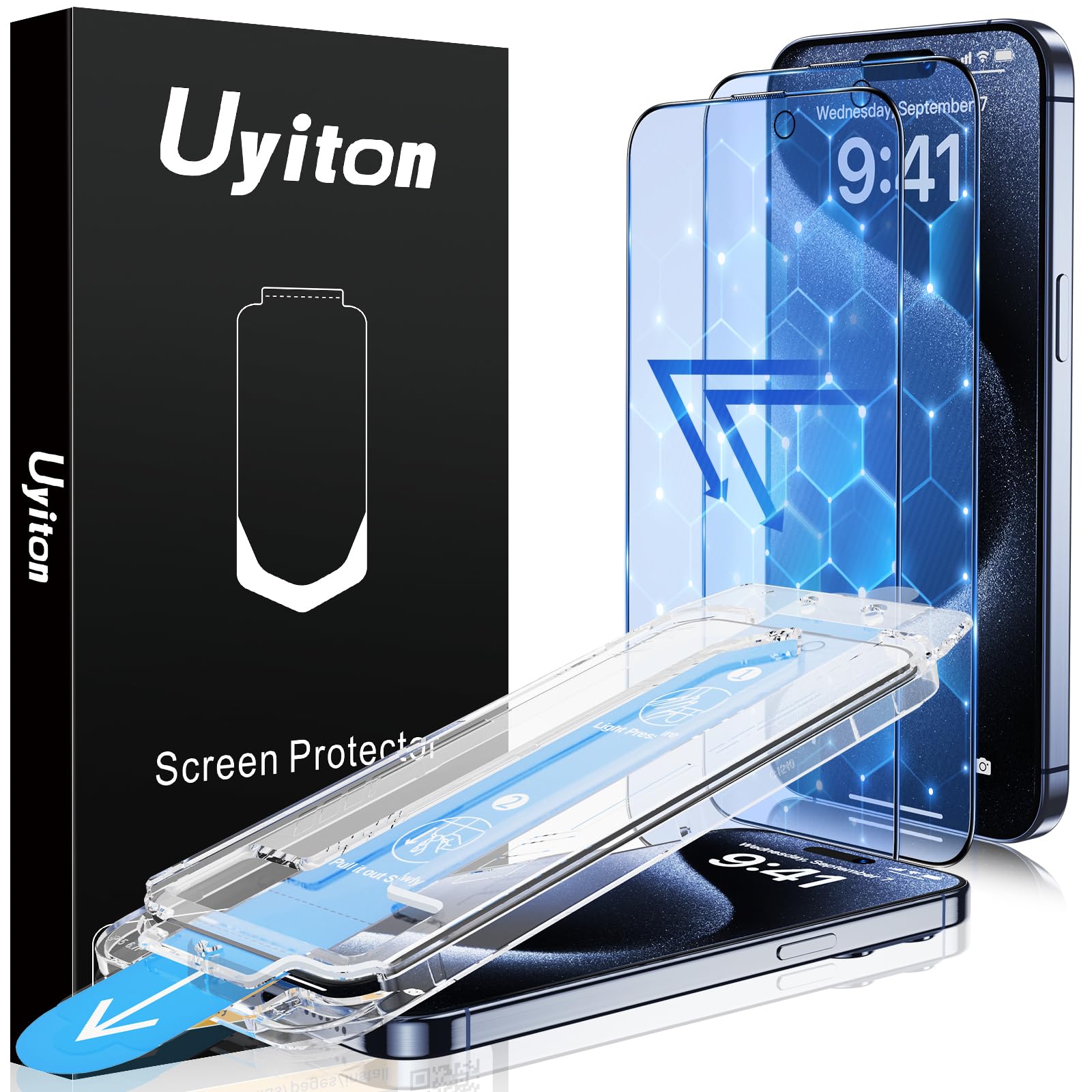 Protetor De Tela Uyiton Anti-blue Light Para Iphone 15 Pro Max