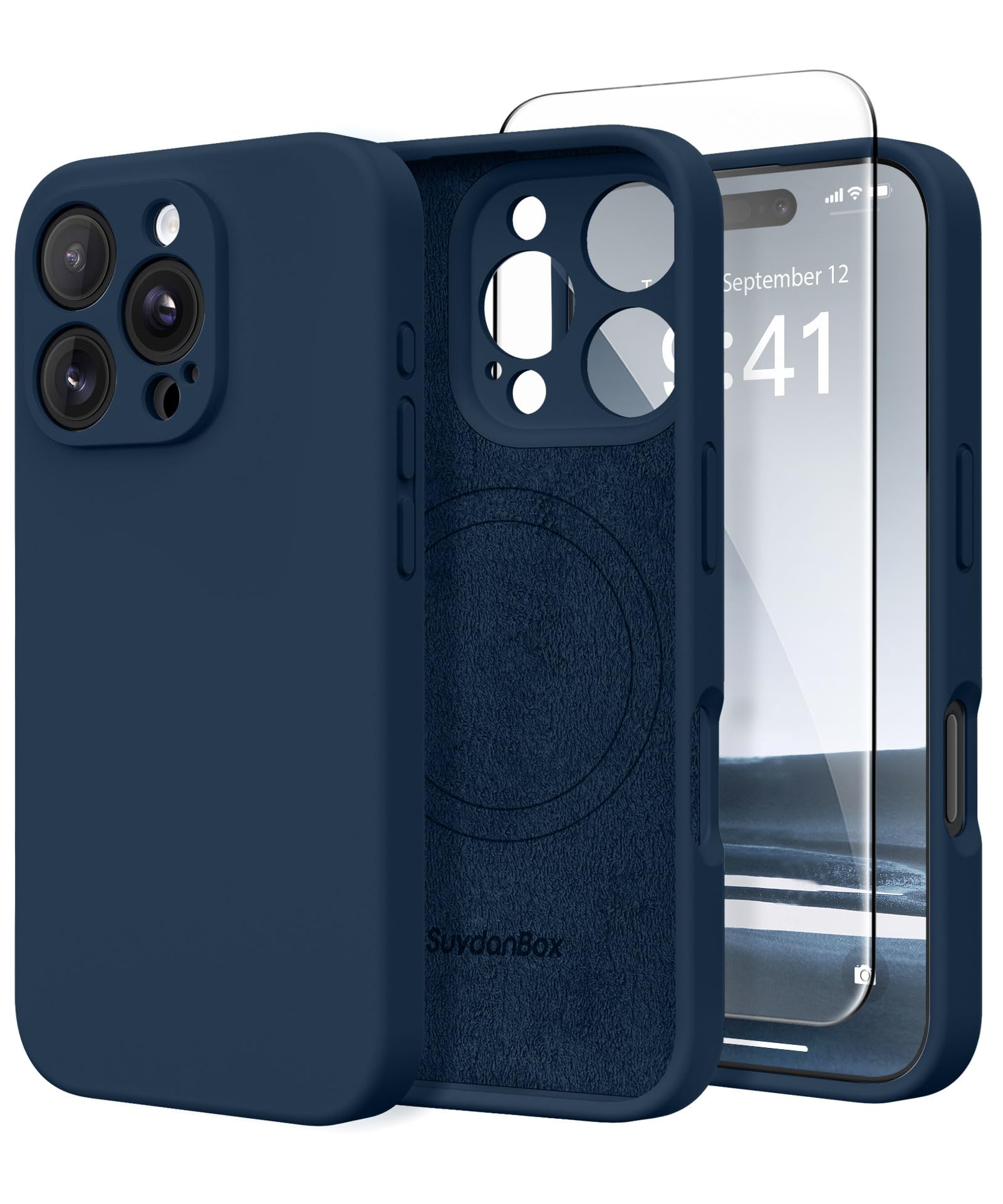Capa De Telefone Suydanbox De Silicone Magnético Para Iphone 16 Pro