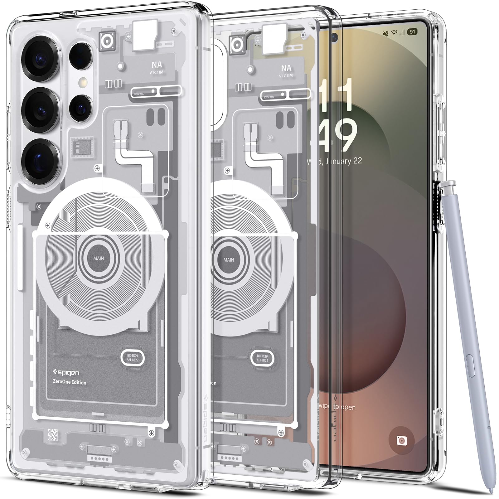 Capa Spigen Ultra Hybrid Magfit Para Galaxy S25 Ultra Branca