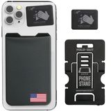 Carteira Telefônica Gecko, Porta-cartões Adesivos, Bandeira Dos Eua, Cinza