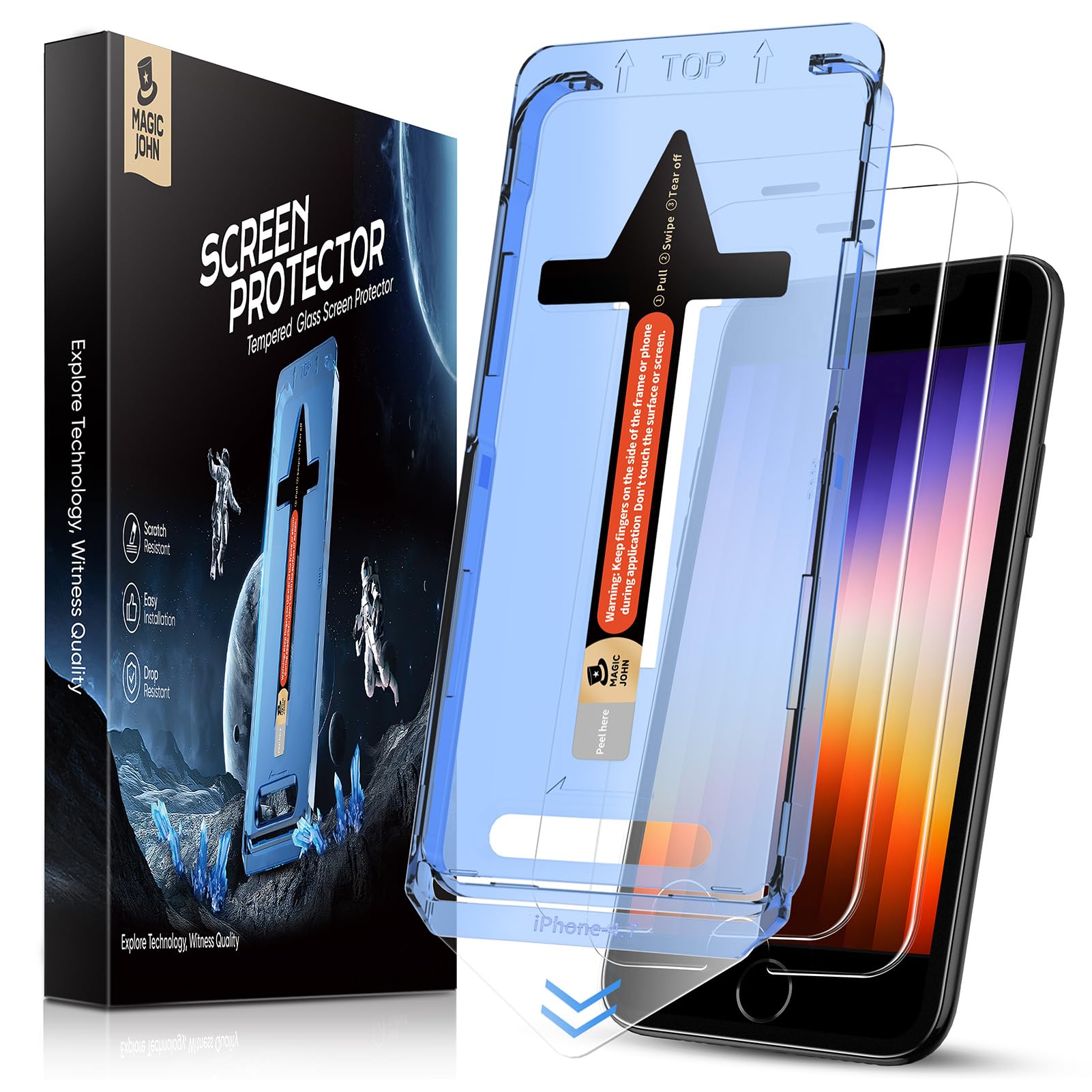 Protetor De Tela Magic John Para Iphone Se 3/se 2 (2022/2020)