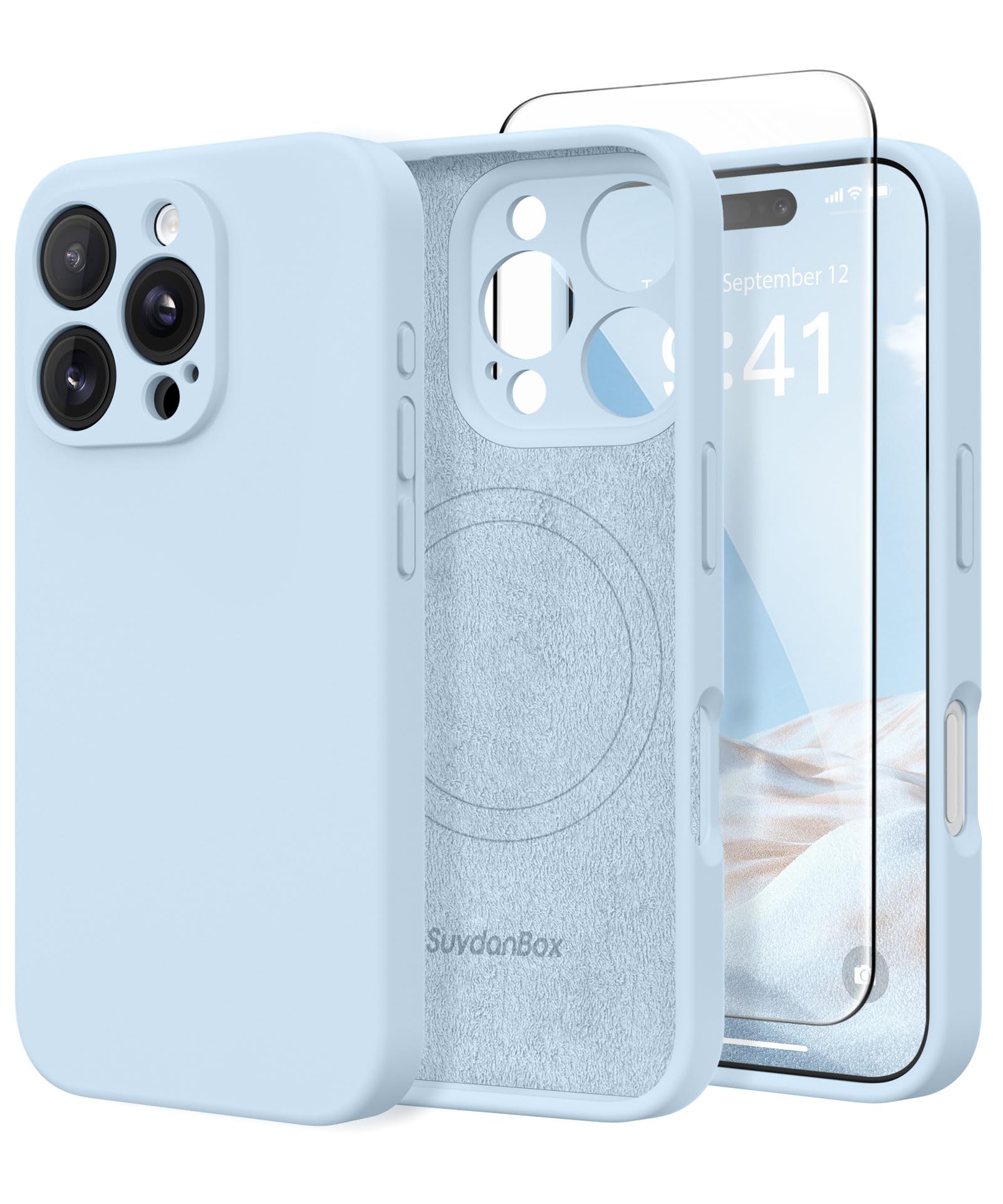 Capa De Telefone Suydanbox De Silicone Magnético Para Iphone 16 Pro