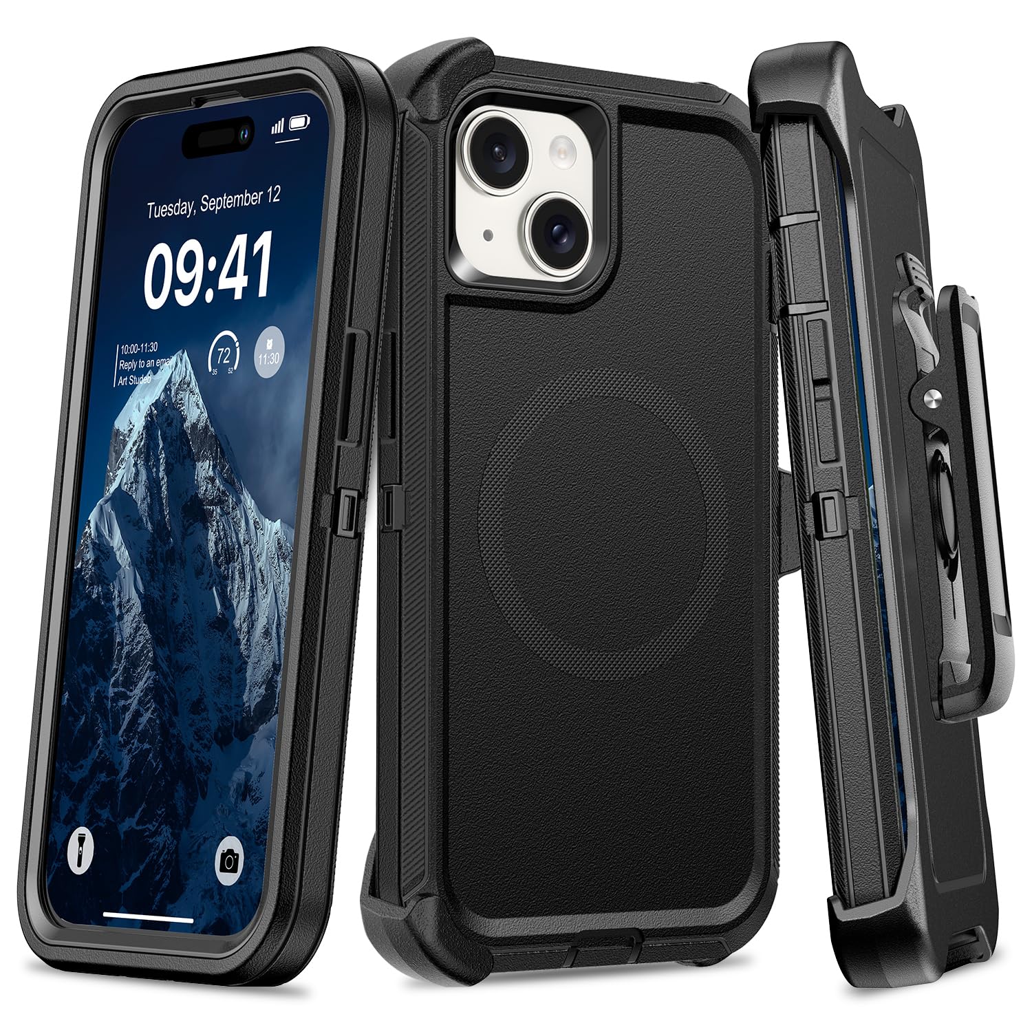 Capa Magnética Tutukii Para Iphone 13/14/15 6.1 Com Clipe De Cinto