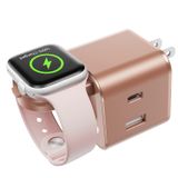 Carregador Beasaf 36w Para Apple Com Carregador De Relógio Em Ouro Rosa