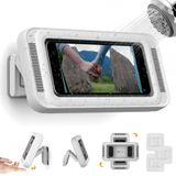 Suporte Impermeável Para Telefone De Banho Mistriddle Até 7" Branco