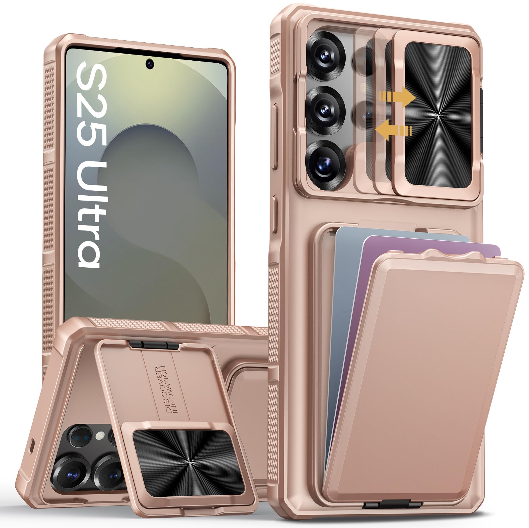 Capa De Celular Sslotscase Para Samsung Galaxy S25 Ultra Com Carteira