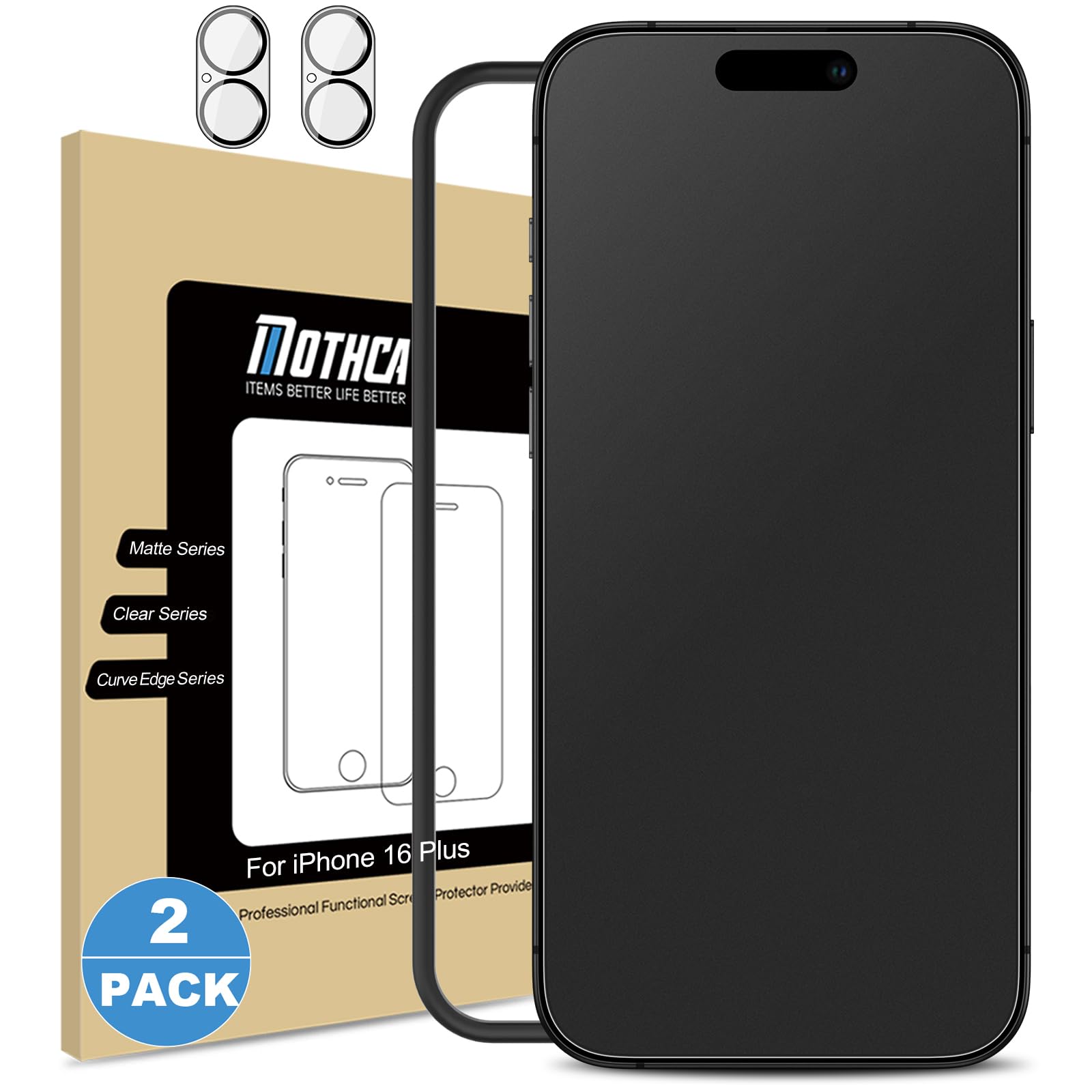 Protetor De Tela Mothca Matte Glass Iphone 16 Plus 6.7"