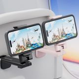 Suporte De Telefone Miikare Airplane Travel Com Rotação De 360° Preto E Rosa