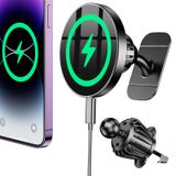 Carregador De Montagem Em Carro Coolpow Para Iphone Com Magsafe 15w