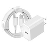 Carregador Dreemteam 20w Usb C Pd De Carregamento Rápido Para Iphone Com Cabo