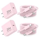 Carregador Matsusho Iphone 16 15 20 W Usb C, Pacote Com 2 Unidades Com Cabo De 3 M