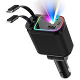 Carregador De Carro Crazytree 66w Usb C Com Starlight Para Iphone E Android