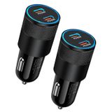 Carregador De Carro Ailkin 60w Usb C Pd3.0 De Porta Dupla Para Iphone Galaxy