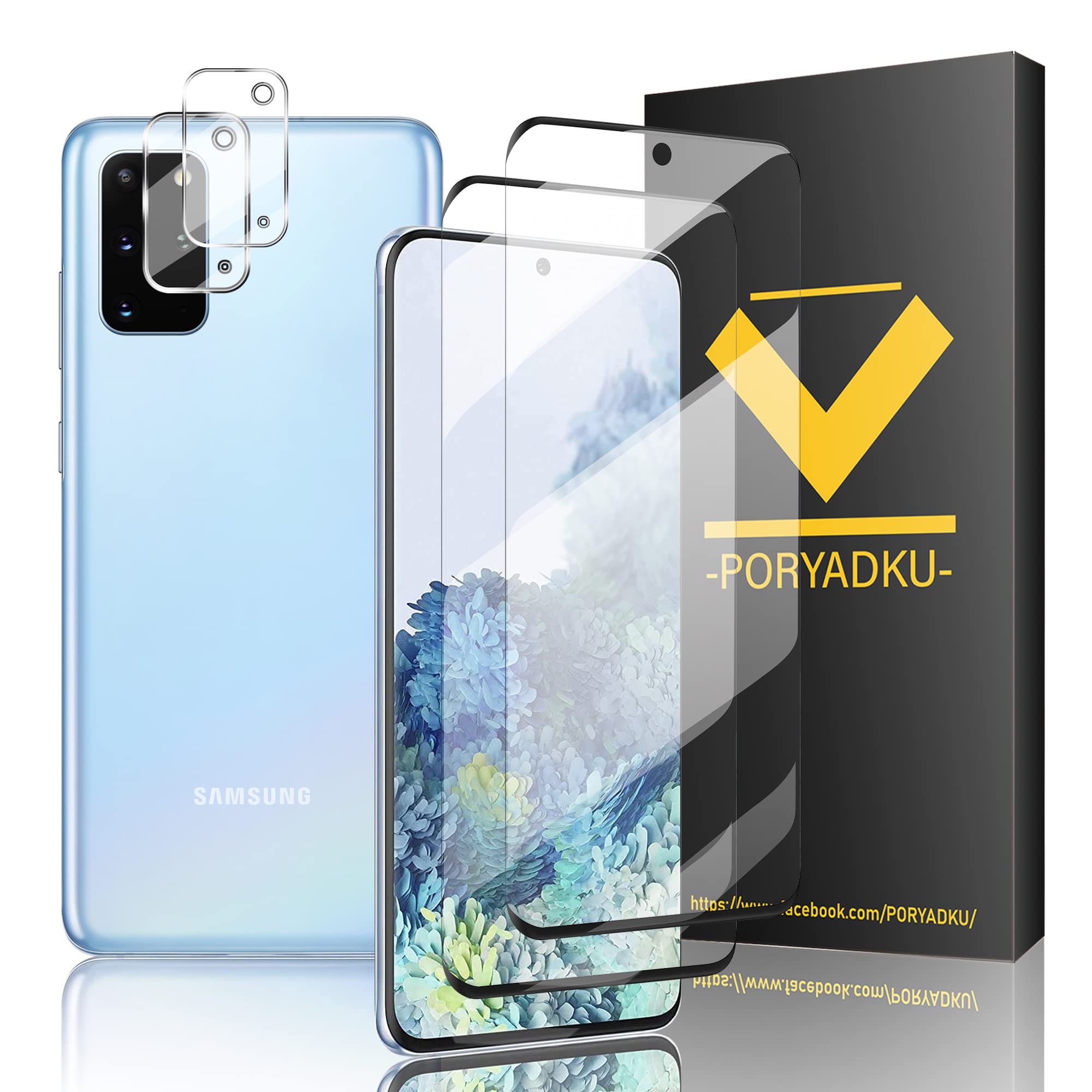 Protetor De Tela E Protetor De Lente De Câmera Para Galaxy S20 Plus