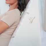 Almofada De Repouso Triangular Espuma Ergonômica Fibra Bambo