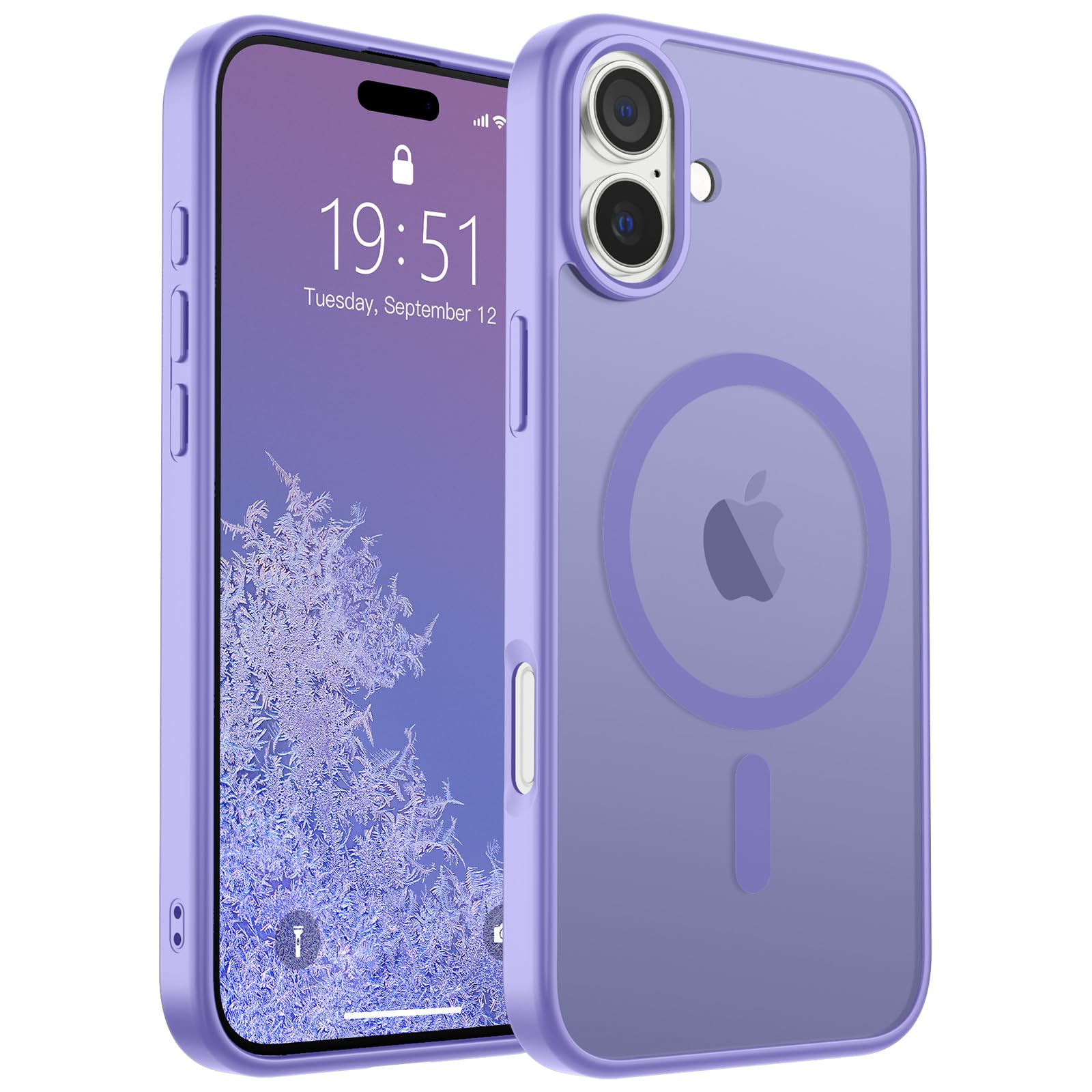 Capa De Telefone Supfine Magnética Para Iphone 16 Roxa