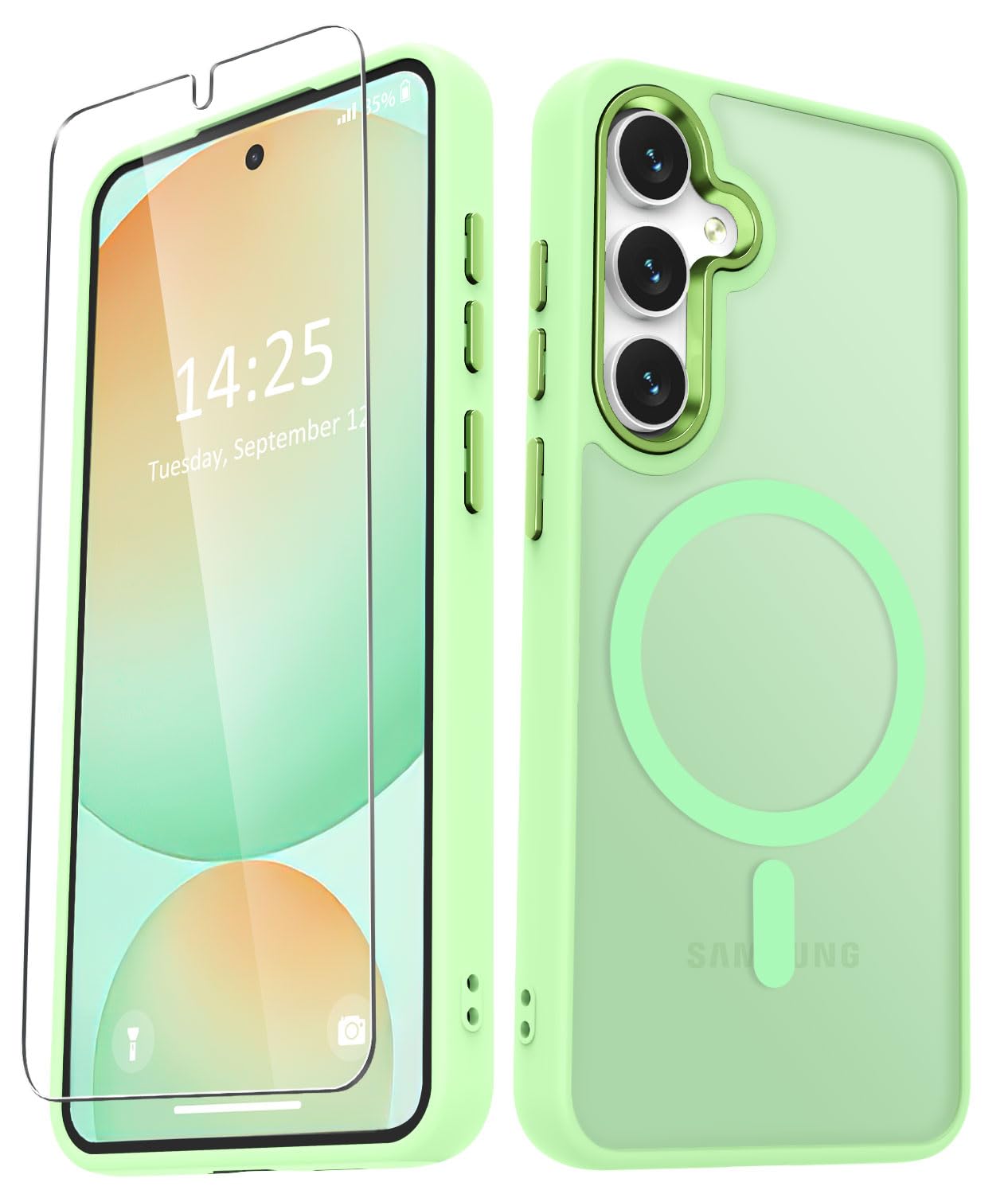 Capa De Telefone Yenapoon Para Samsung Galaxy S24 Fe Verde Menta