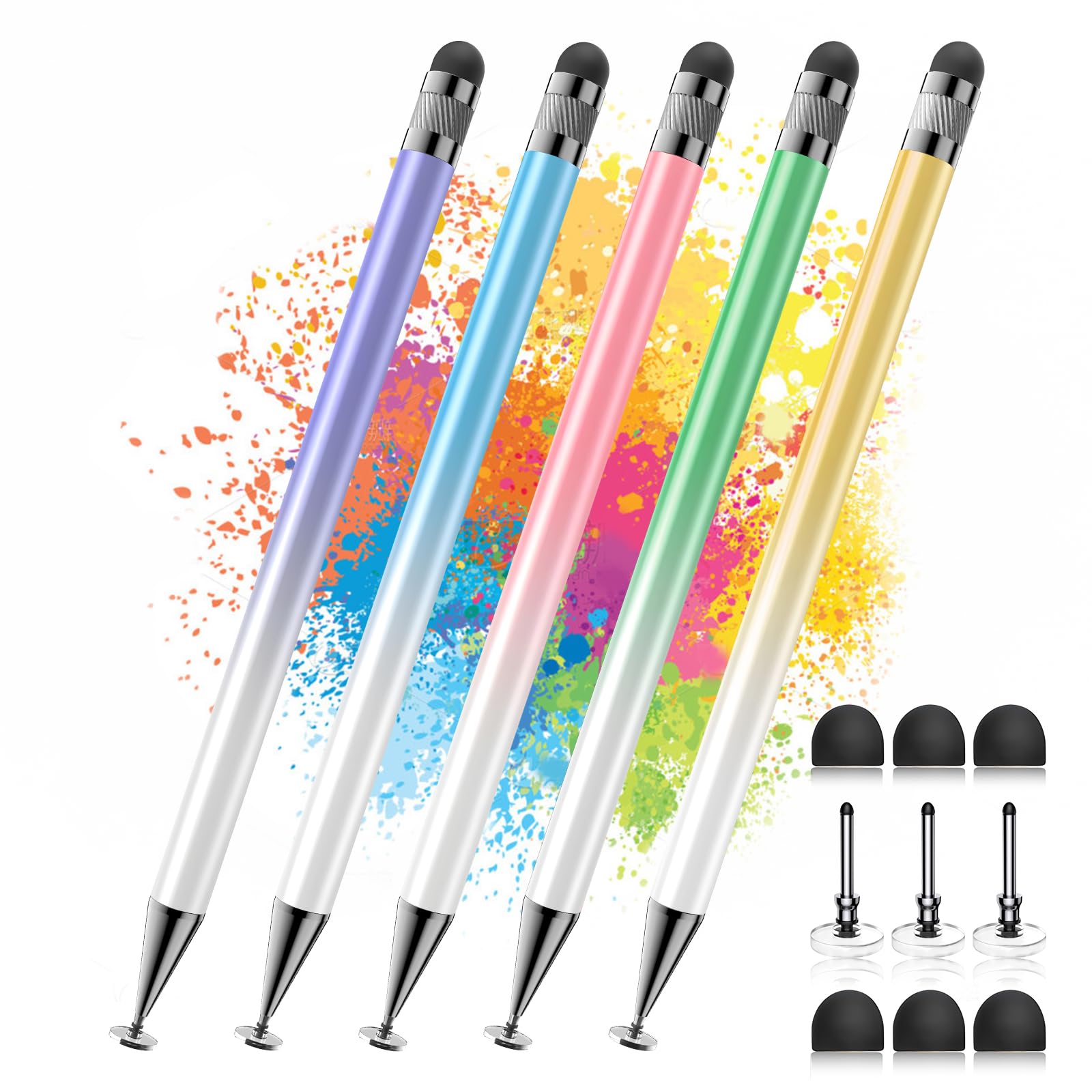 Stylus Bopomofo 2 Em 1 Para Tela Sensível Ao Toque (5 Unidades) Para Iphone/ipad/android