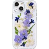 Capa De Telefone Abbery Para Iphone 14 Plus/15 Plus Transparente Com Flores