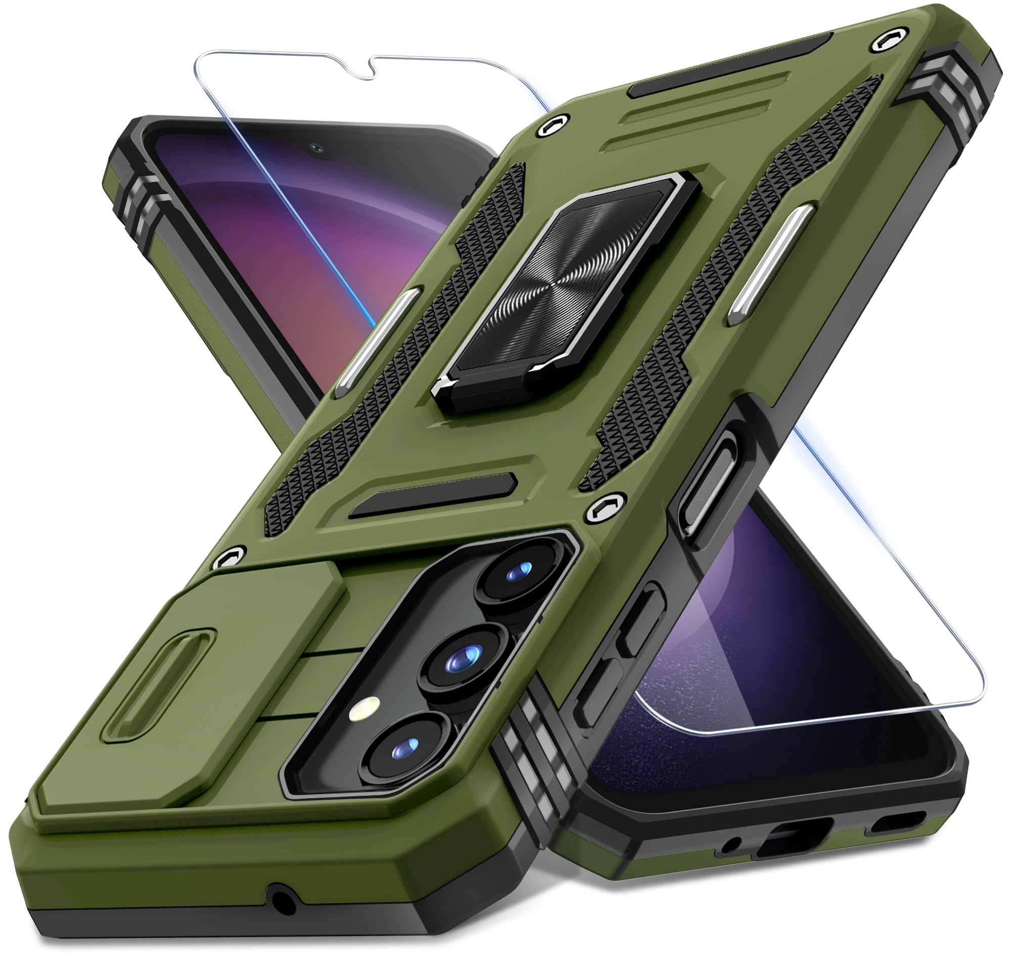 Capa Deerlamn Para Samsung Galaxy A16 5g Com Capa De Câmera Deslizante