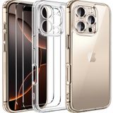 Capa Ivoler Clear Para Iphone 16 Pro 6.3" 2024 Com 2 Vidros