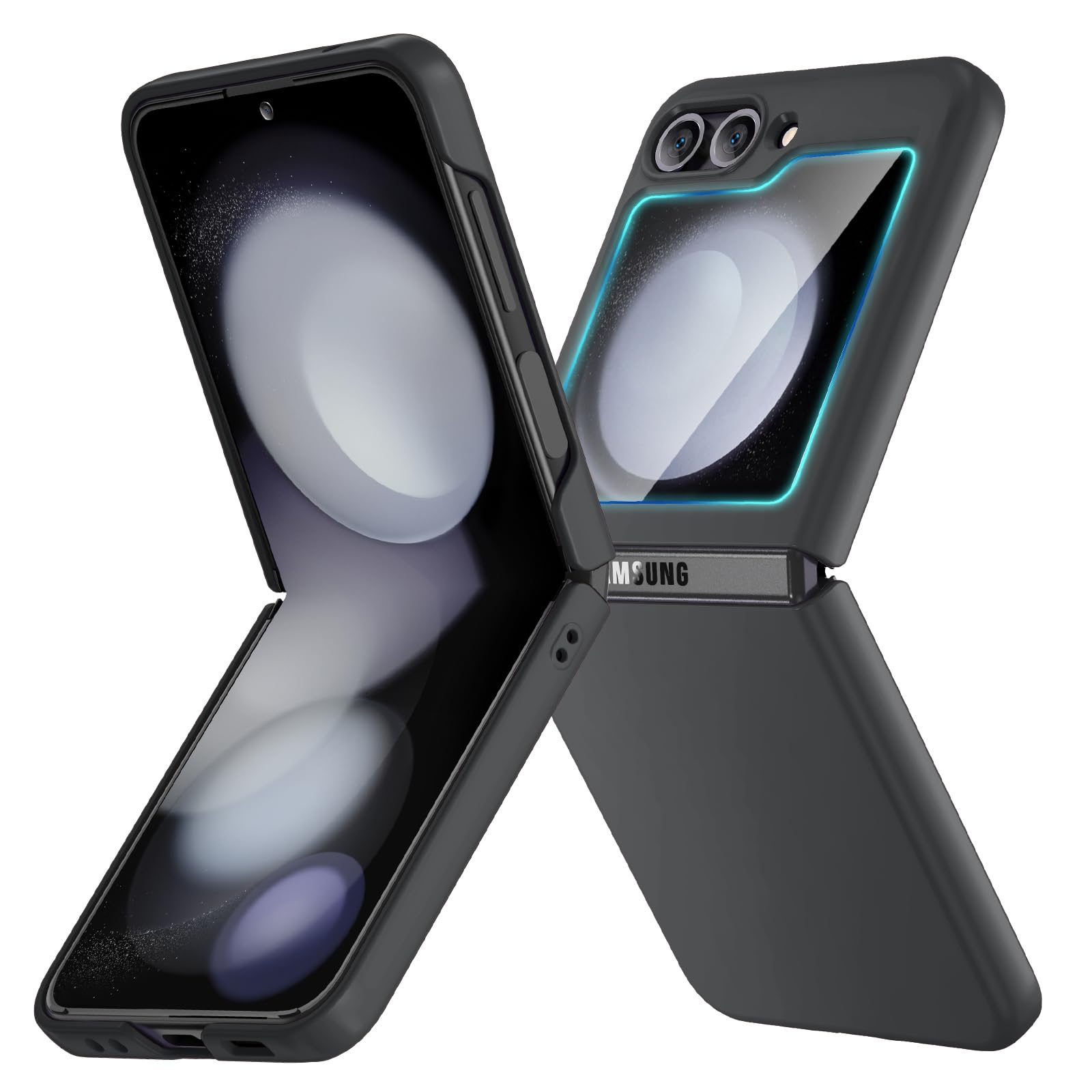 Capa De Celular Ruky Para Samsung Galaxy Z Flip 5 Preta