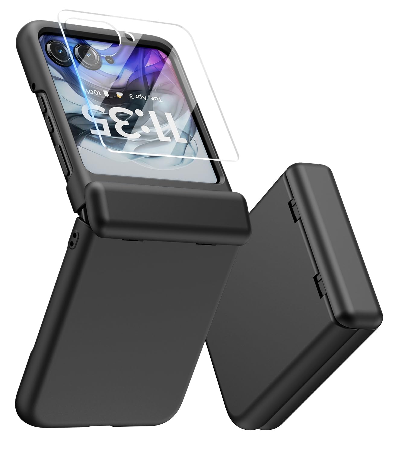 Capa De Telefone Makavo Para Motorola Razr 2024 Com Protetor De Tela