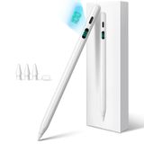 Caneta Stylus Fojojo Para Ipad 2025-2018 Com Tela Led De Alimentação
