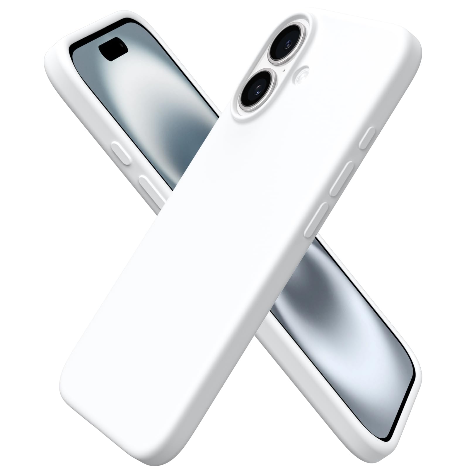 Capa De Telefone Ornarto Compatível Com Iphone 16 6.1 - Branca