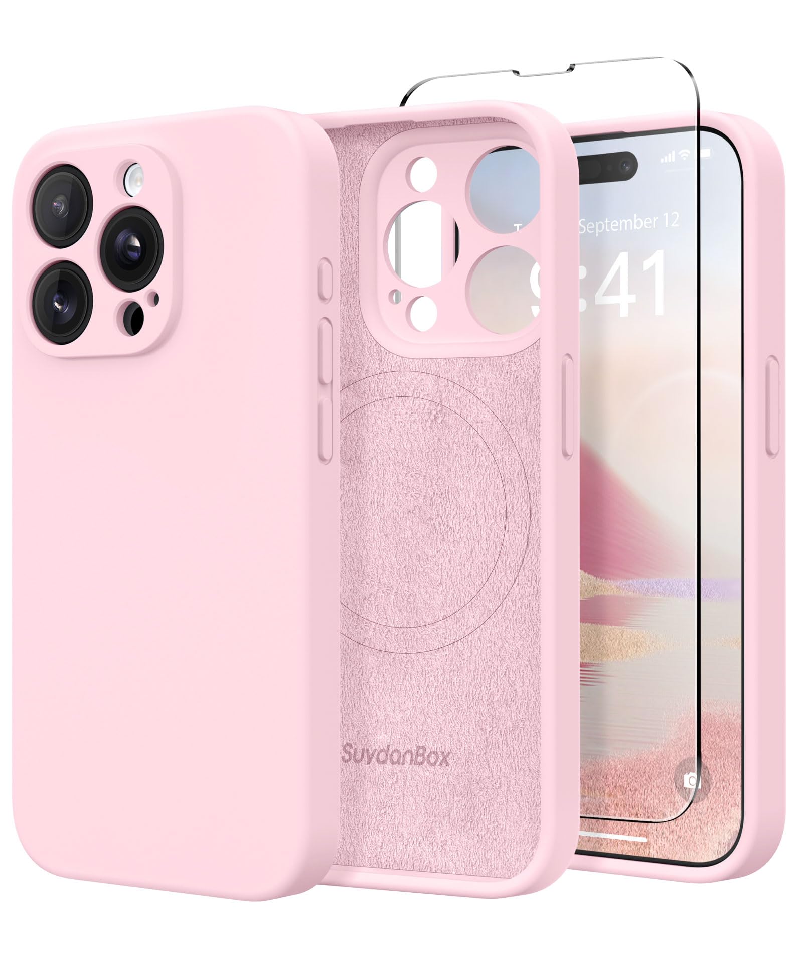 Capa De Telefone Suydanbox De Silicone Magnético Para Iphone 14 Pro Max