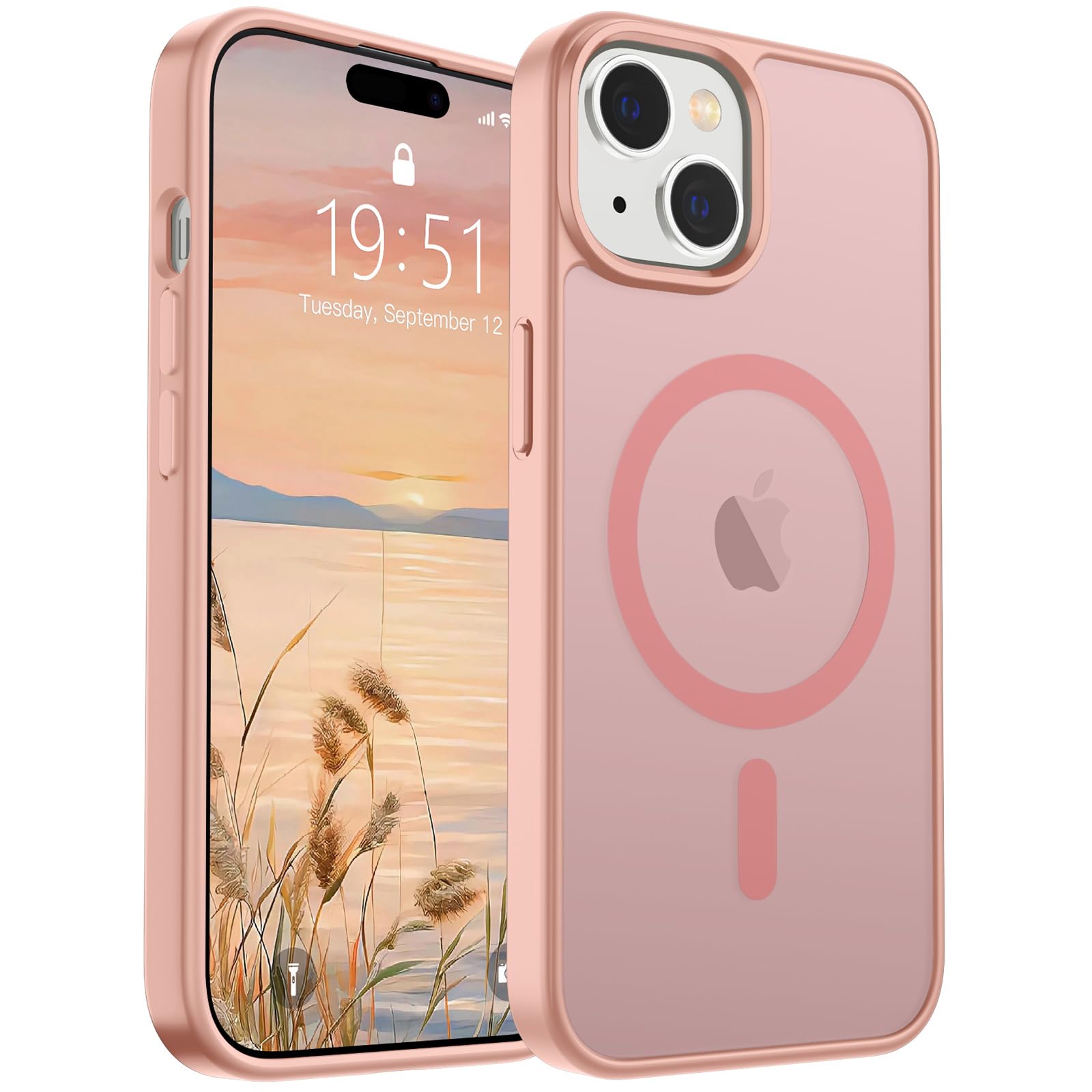 Capa De Telefone Supfine Magnética Para Iphone 15 Rosa