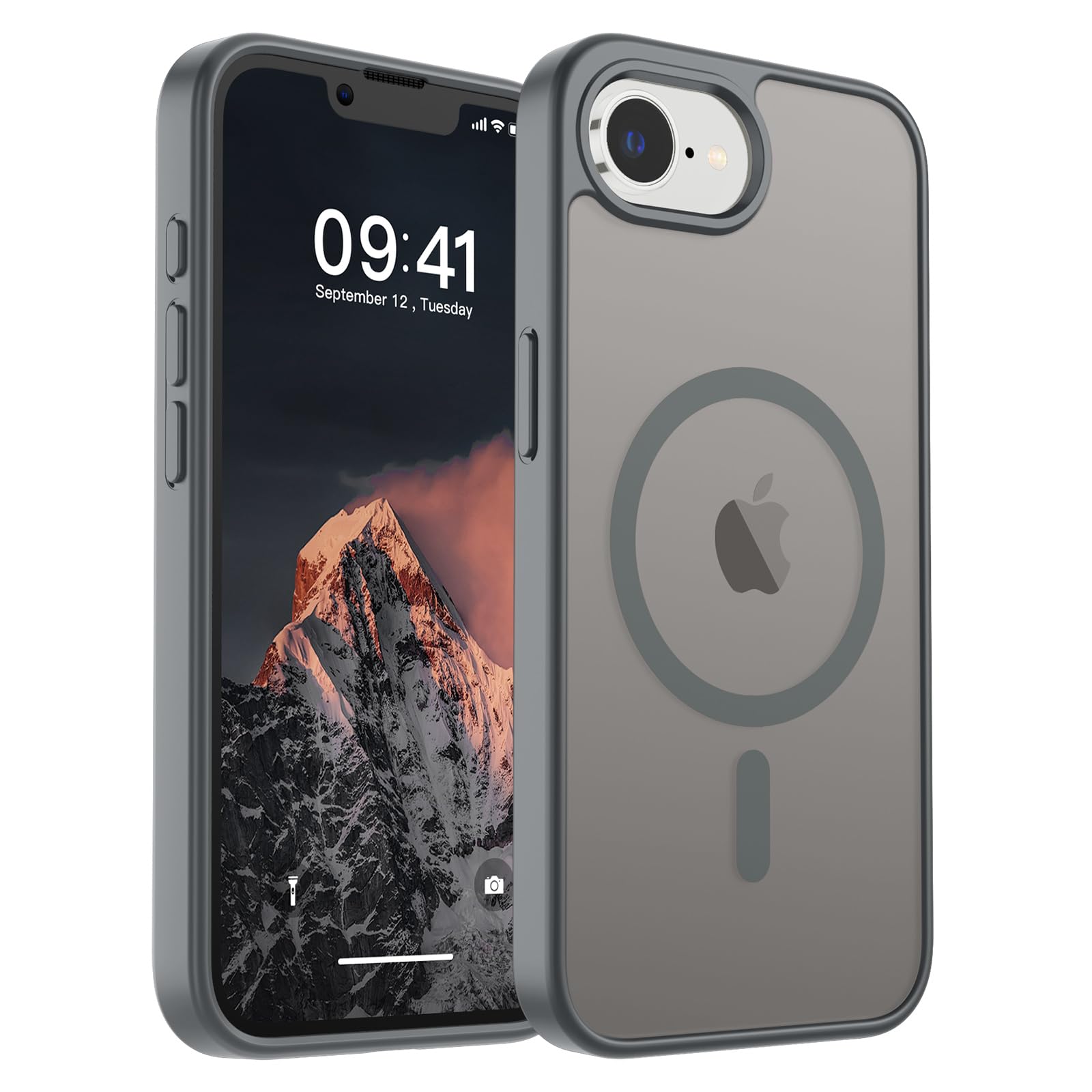 Capa De Telefone Supfine Magnetic Para Iphone 16e 2025 Cinza