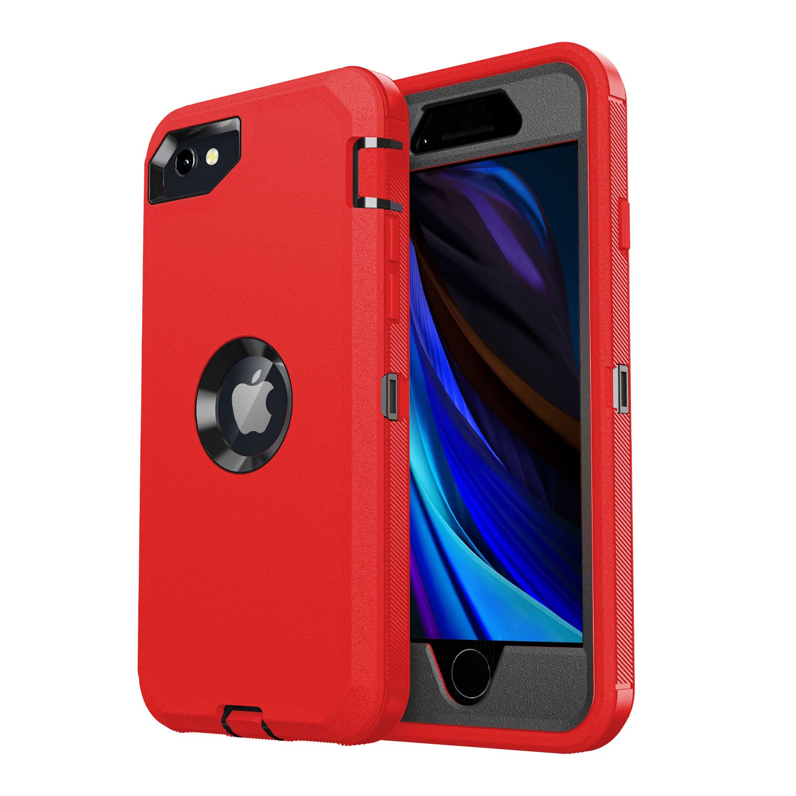 Capa De Telefone Jaroco Para Iphone Se 2022/2020/8/7 4,7" Vermelha