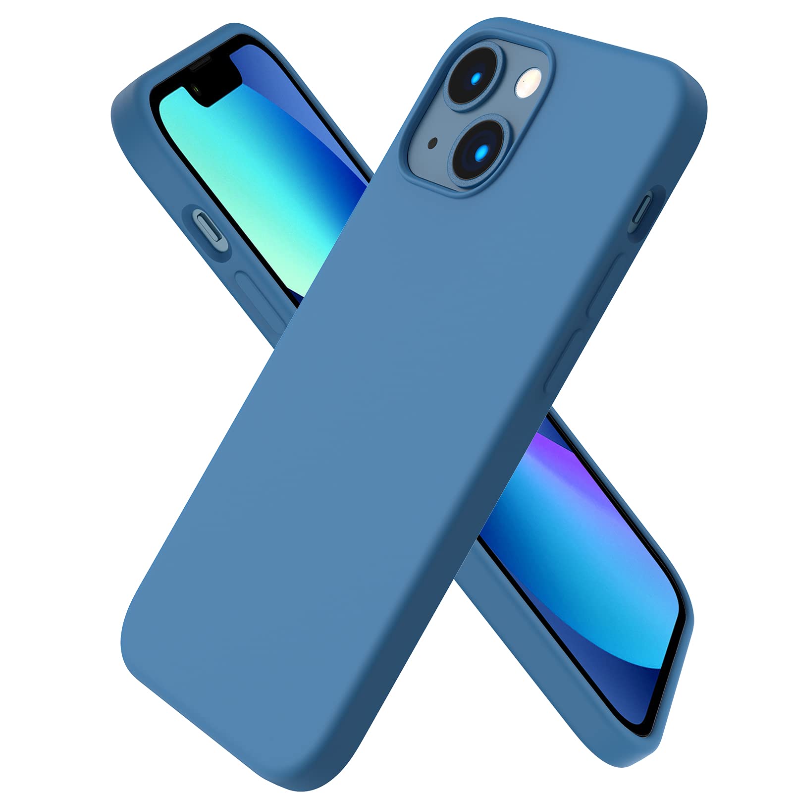 Capa De Telefone Ornarto Compatível Com Iphone 13 Mini Azul
