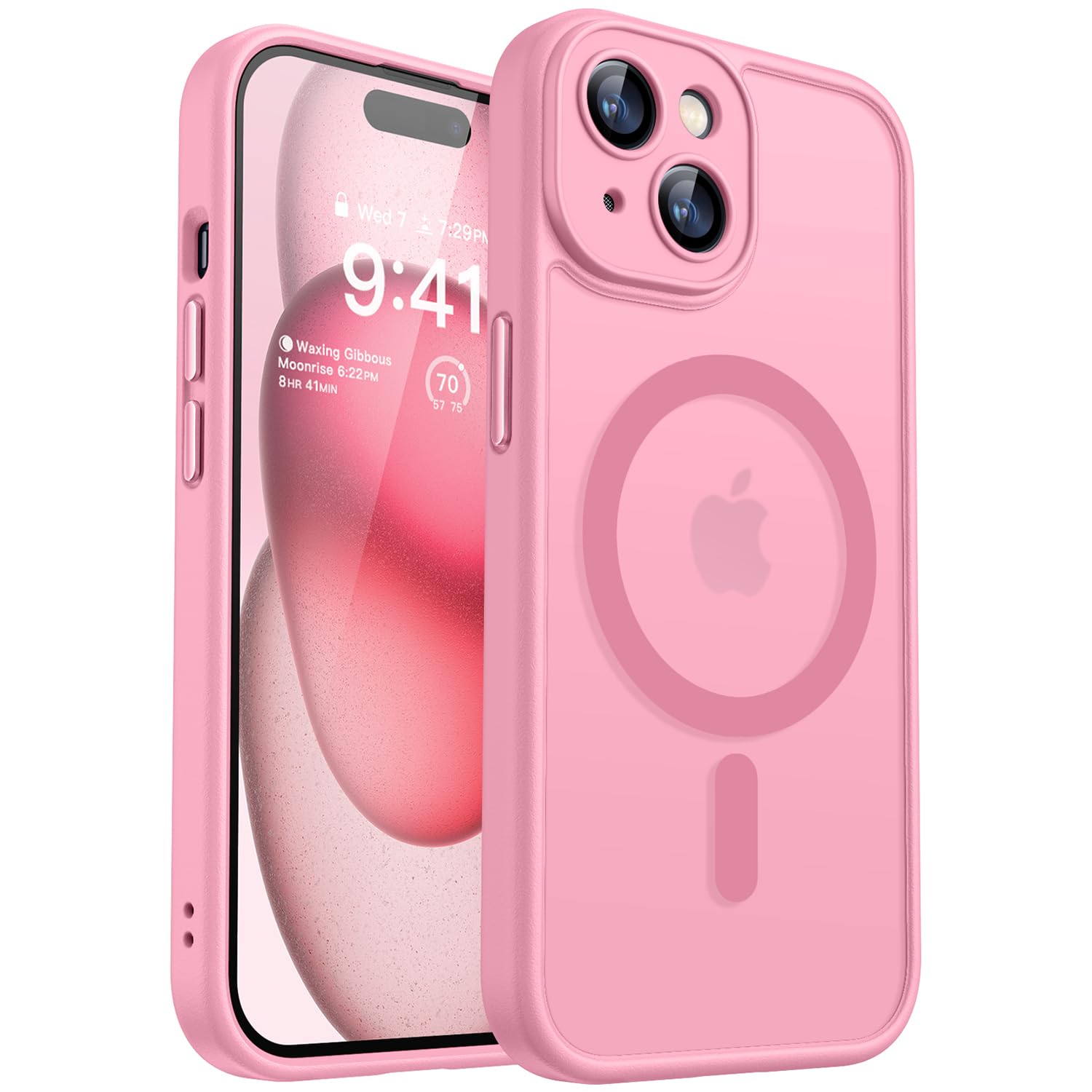Capa De Telefone Canshn Magnética Para Iphone 15 6.1 - Rosa