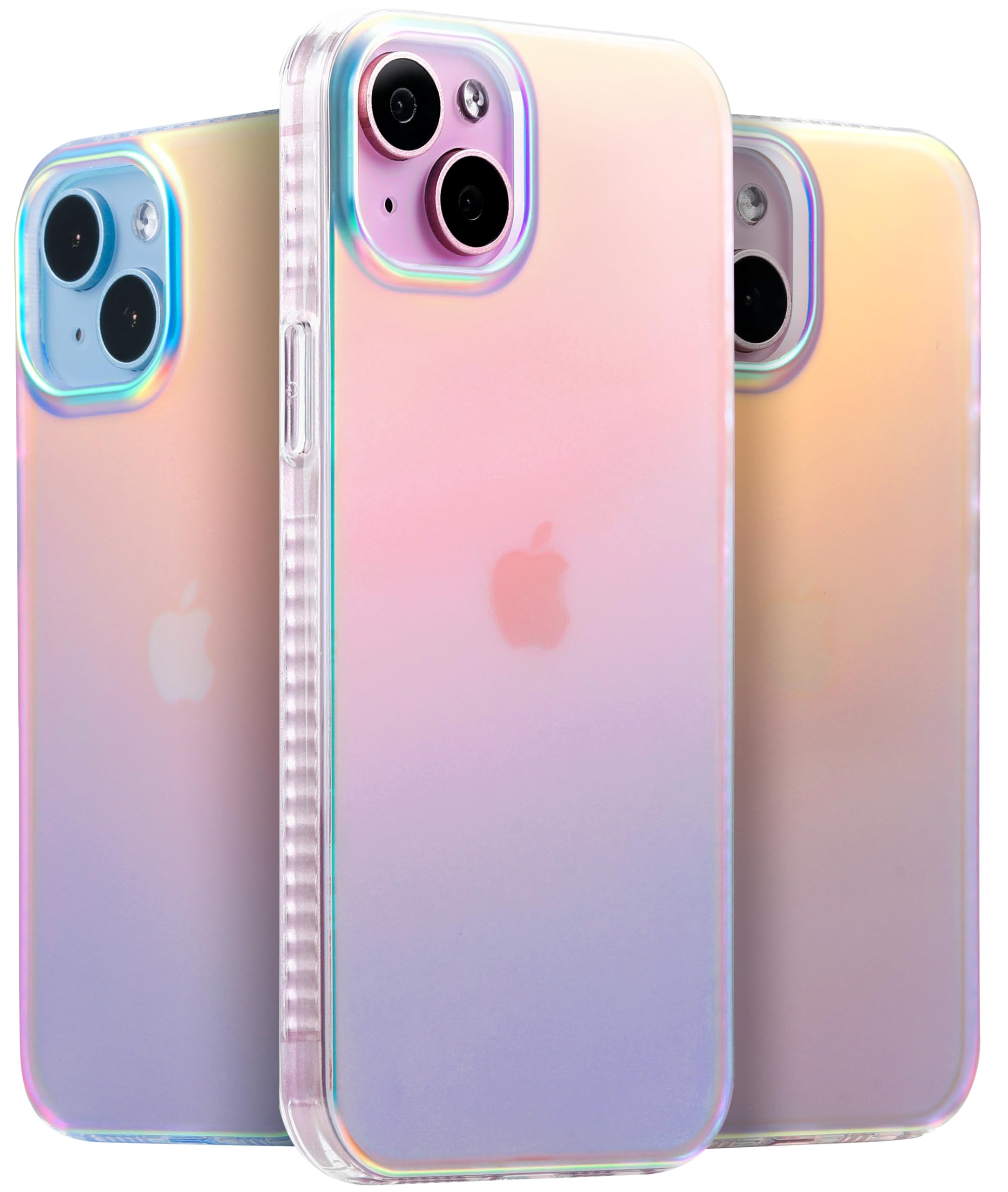 Capa De Telefone Lonli Hue Para Iphone 15 Plus Iridescente Com Queda De 3 M