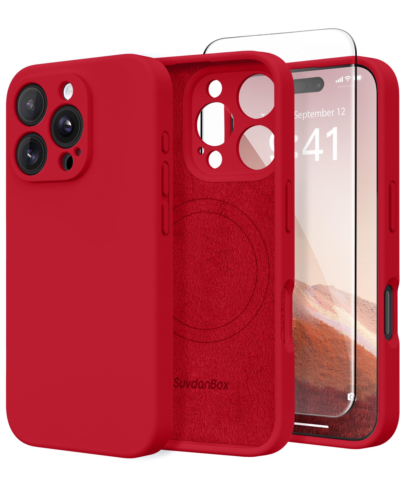 Capa De Telefone Suydanbox De Silicone Magnético Para Iphone 16 Pro