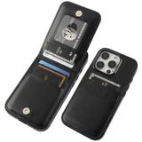 Capa Wallet Kihuwey Compatível Com Iphone 16 Pro 6,3" Preta