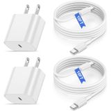 Carregador Pukerehab Iphone 16 15 20w Usb C Cabo De 10 Pés Para Ipad