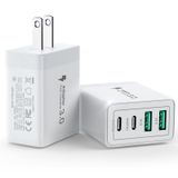 [carregador] Carregador De Parede Usb C Yosou Adaptador De Alimentação Pd De 4 Portas De 40 W