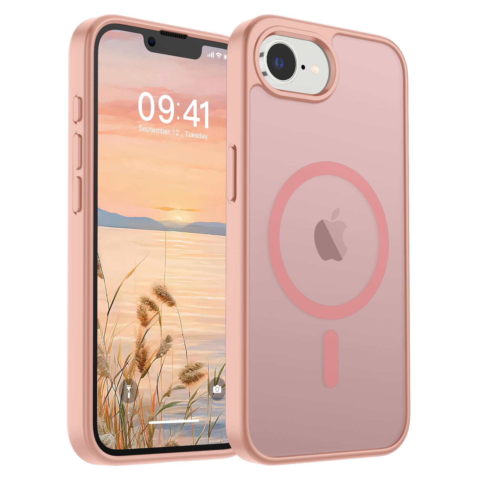 Capa De Telefone Supfine Magnética Para Iphone 16e 2025 Rosa
