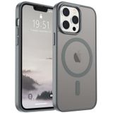 Capa De Telefone Supfine Magnetic Para Iphone 13 Pro Cinza
