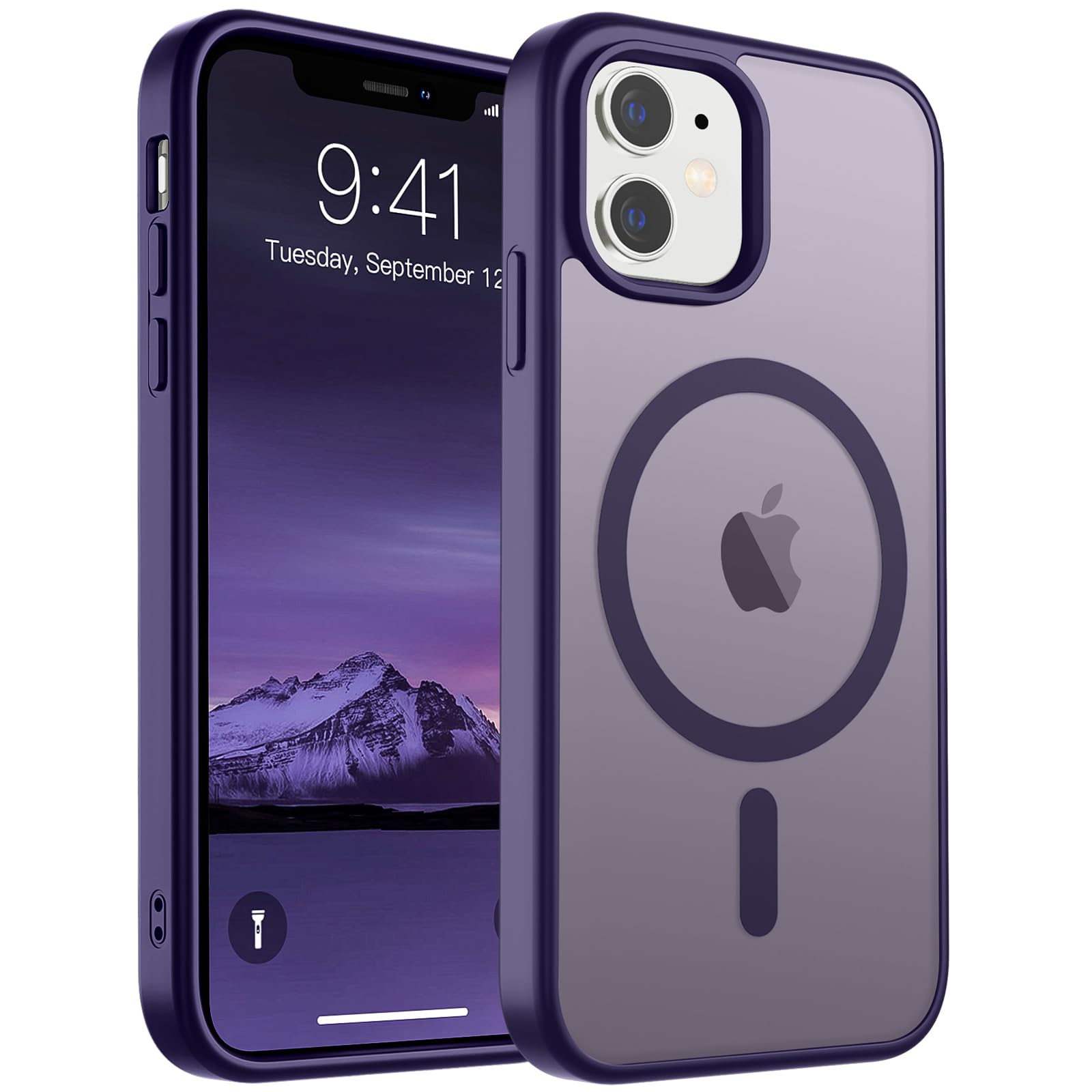 Capa De Telefone Supfine Magnetic Para Iphone 11 Com Magsafe Dark Purple