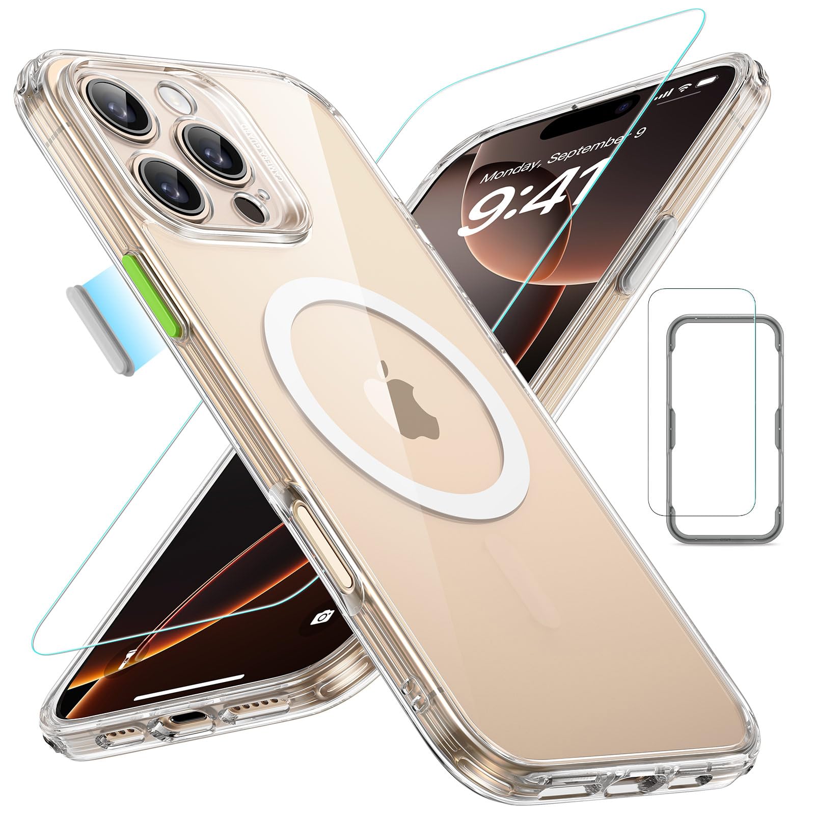 Capa Esr Para Iphone 16 Pro Max Com Protetor De Tela Transparente