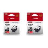 Cartucho De Tinta Canon Pg-243 Preto, Pacote Com 2 Unidades Para Pixma Ip, Mx, Mg, Ts, Tr
