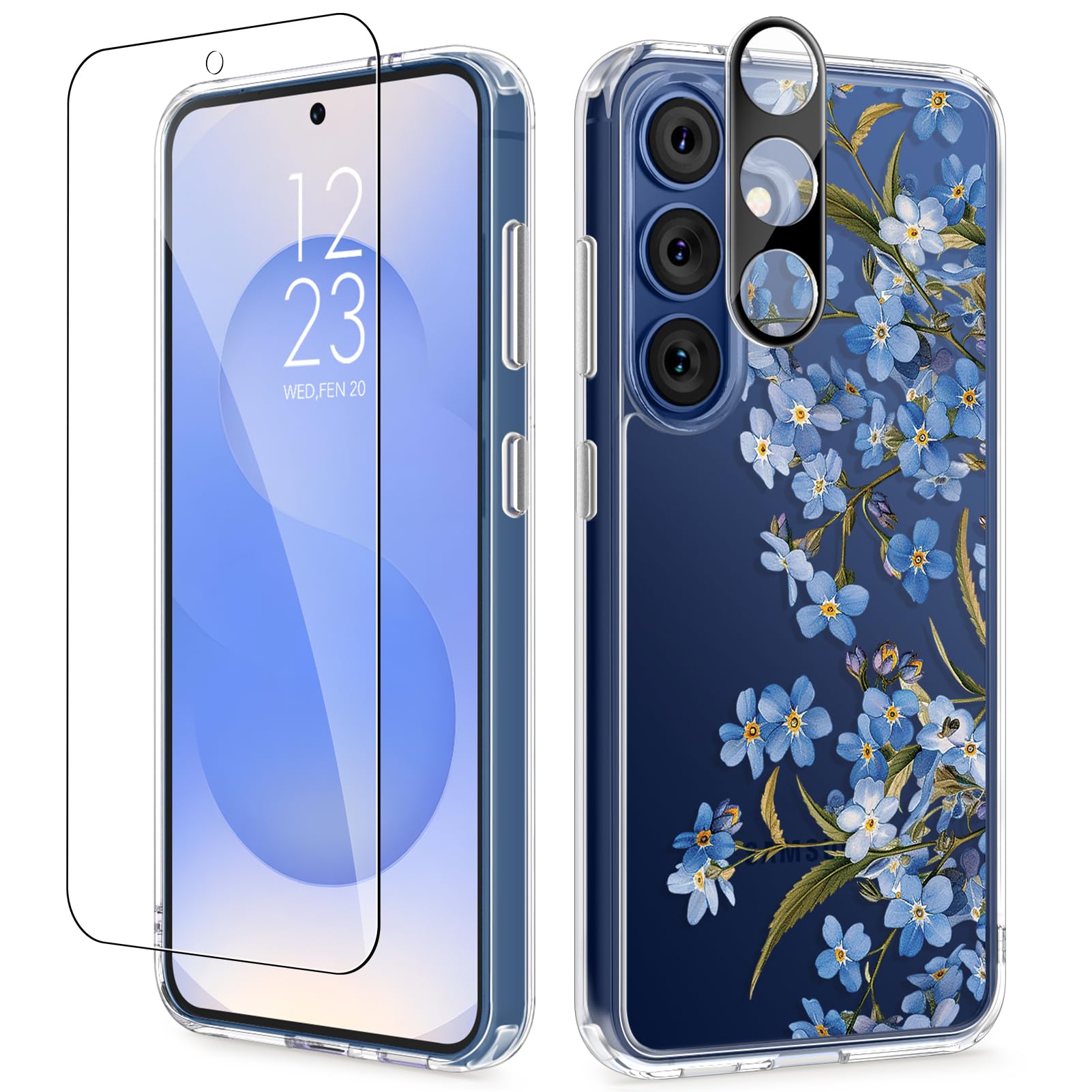 Capa De Telefone Gviewin Para Samsung Galaxy S25 Plus Com Protetor